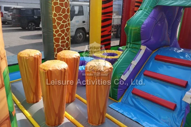 Go To The Zoo Multiplay Bouncy Castle Playground