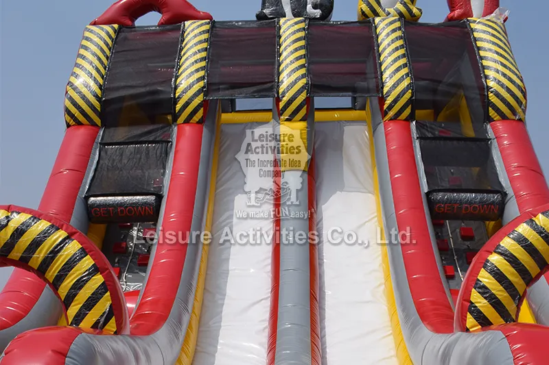Inflatable Xtreme Fun Run Double Lane Slide